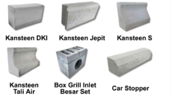 Kansteen berbagai tipe: DKI, Jepit, S